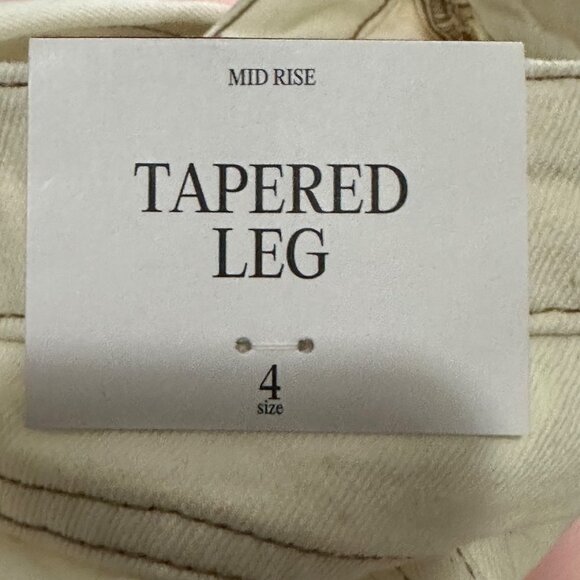 Future Collective Kahlana Brown High Rise Overlap Waist Straight Leg Jeans 4 - Picture 8 of 8